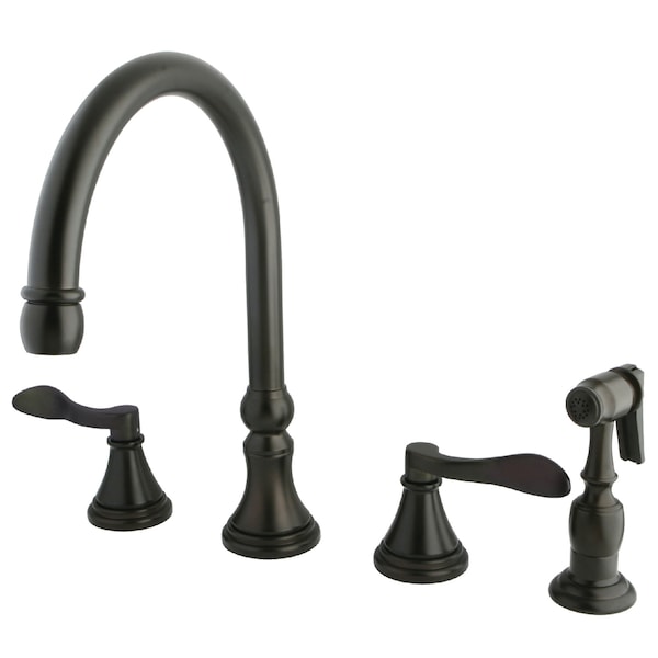 Widespread Kitchen Faucet, Oil Rubbed Bronze